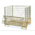 Cage de rangement en mailles pliables en métal pliable